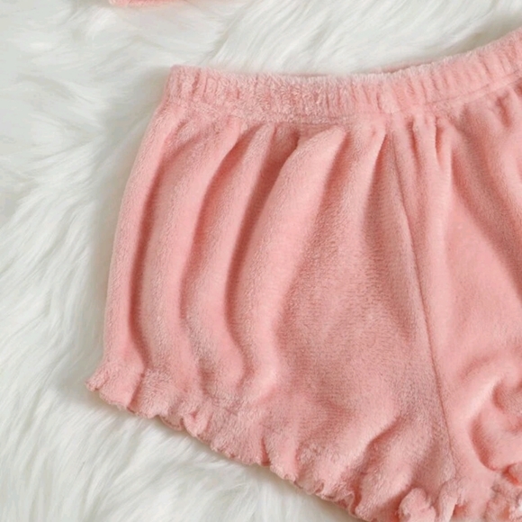 Cartoon Embroidered Flannel PJ Set - Picture 4 of 7